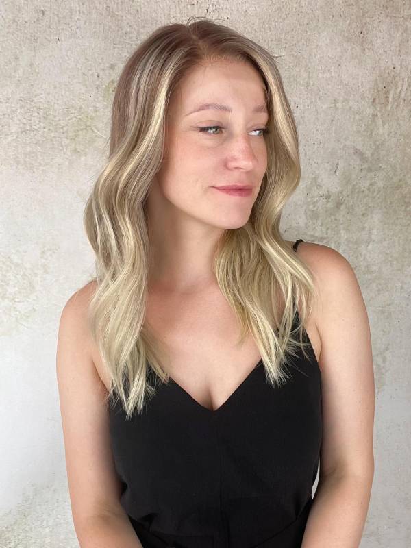 VIP paruka z pravych vlasu natural balayage blond7